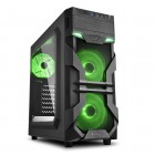 CASE ATX VG7-W GREEN LED 2X...