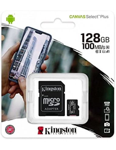 MICRO SD 128GB XC CLASS 10 CANVAS +...