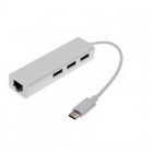 HUB USB 3P+ ETHERNET TYPE C