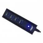 USB HUB 4P 3.0 BLACK CON...